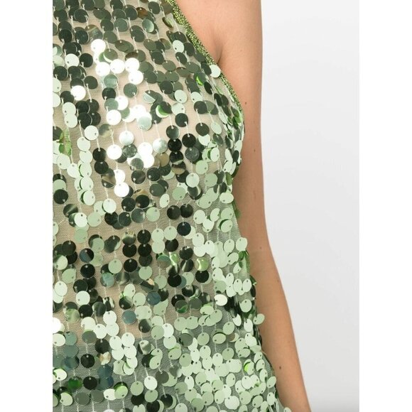 Forte Forte Sequin Embellished Top Rose Gold PINK Womens Size 3 US 8 - Picture 7 of 8